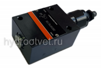 DBDH6P1X/100 - Предохранительный клапан прямого управления Ду6, давление регулировки до 100 бар, тип монтажа - на плиту, элемент регулировки H = рукоятка