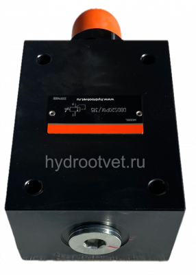 DBDS10P1X/100 - Предохранительный клапан прямого управления Ду10, давление регулировки до 100 бар, тип монтажа - на плиту, элемент регулировки S = винт