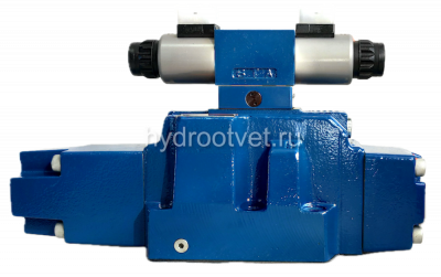4WRZ25W6-220-7X/6EG24N9ETK4/D3V - Пропорциональный распределитель Ду25 без усилителя, номинальный расход 220 л/мин, схема W6, каналы управления ET - X и Y - внутренние